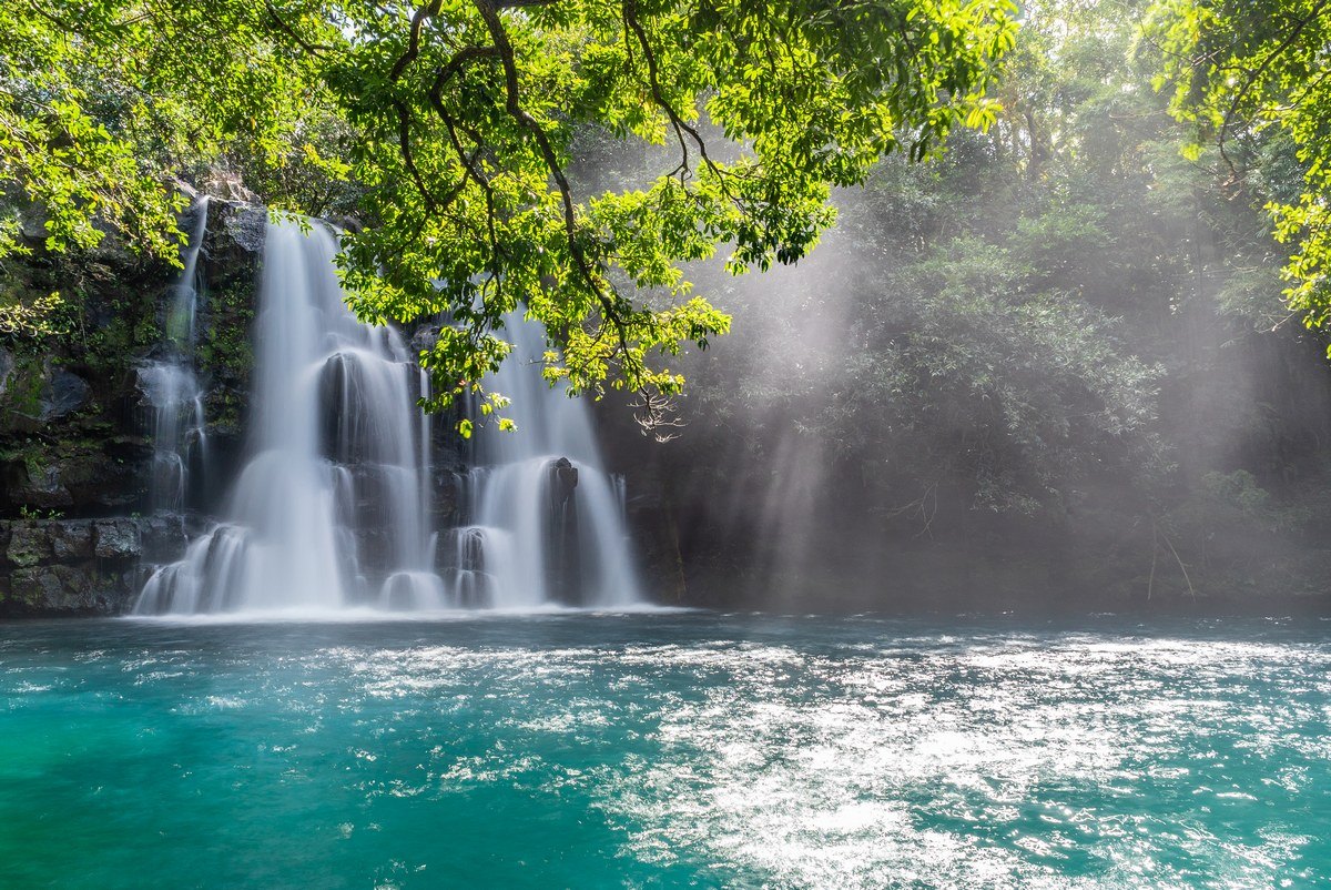 100+ Free Photos - The blue water of Eau Bleue waterfall